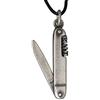 EMMANUELA handcrafted for you Ciondolo in argento sterling su catena a sfere per uomo ciondolo regalo per uomo collana ciondolo coltello da tasca collana esercito rustico gioielli vintage militare mens regalo