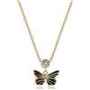 Meissa Collana in argento sterling per le donne Collana di farfalle Dainty Birthstone Collana in oro Collana girocollo impilabile Regali di Natale