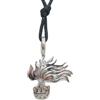 Handmade Fiamma dell'Arma dei Carabinieri : Ciondolo in Argento 925 - misura media - Pendente con Girocollo in Cordoncino
