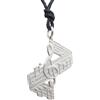 Handmade Chiave di Violino con Note Musicali e Spartito : Ciondolo in Argento 925 - Pendente - Croma - sol - Musica - Musicista