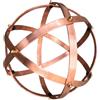 Discoverying Genesa Genesa Crystal in Rame, 16cm di diametro, fasce larghe 10mm, intrecciate simmetricamente e fissate con dadi ciechi in ottone