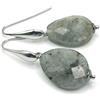 Generic Orecchini con Gocce Grigie in Labradorite, Pendenti in Argento 925 Italiano, Gioielli Made in Italy, Bijoux Artigianali, Pietre Naturali