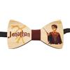 Faltec Papillon/farlallino/cravattino in legno personalizzato Harry P- con nome e immagine a colori - mago Potter