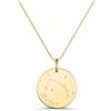 Moments Précieux Collana astro, medaglietta incisa Ariete, placcato oro