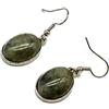 Handmade Orecchini Donna con cabochon in Labradorite, Pietre Dure, Fatti a Mano