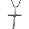EMMANUELA handcrafted for you Collana croce in argento sterling 925 Ciondolo donna Ciondolo croce medievale Gioielli gotici Regalo battesimo punk rock Gioielli cristiani Black Rock