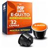 POP CAFFE' POPCAFFE' 32 CAPSULE INTENSO COMPATIBILI CON NESCAFE DOLCE GUSTO