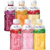 Mogu Mogu Juice Multi Flavour con Nata de Coco (confezione da 6) | Gusti assortiti - litchi, fragola, mela, uva, mango e arancia | Importato dalla Thailandia