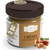 Pasticceria Fraccaro 1932 Crema Spalmabile alla Gianduia con 45% di Nocciole Tostate - Pasticceria Fraccaro 1932 - Dolce Crema alle Nocciole per Colazioni e Merende - 2 Confezioni da 200 g