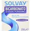 Solvay - Bicarbonato di Sodio, Purissimo, ad uso alimentare - pezzo da 250 g