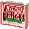 Generico Bastoncini di Zucchero Natalizi, 12 Candy Canes Vegani e Senza Glutine, Gusto Fragola, Colore Naturale, Confezione da 144g