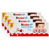 CAIYA 4X Kinder Cioccolato Barrette di Cioccolato Finissimo al Latte con Ripieno al Latte Scatola da 24 Barrette 200g [4 Confezioni]