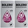 Generico SET 48 BOLERO DA 3 GRAMMI Raspberry Preparato istantaneo polvere solubile in bustine Sticks per Bevande con Stevia e Vitamina C e Senza Zucchero ideale per fitness e diete