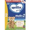 Mellin 2 Latte di Proseguimento in Polvere - 1 Confezione da 3 pezzi, 1,2 Kg