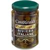 Casa Rinaldi - Olive Riviera Denocciolate, 100% Italiane in Olio Extra vergine d'Oliva, Sapore Deciso, Vasetto da 280 gr