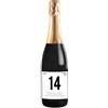 Bottle-Up Idea regalo spumante Prosecco DOC, bottiglia personalizzata originale per San Valentino, bomboniere, anniversario di fidanzamento e di matrimonio (0,75L, Calendario del cuore)