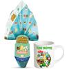 ARCOBALENO PARTY - UOVO DI PASQUA + TAZZA MUG PERSONALIZZABILE Cioccolato Al Latte Finissimo Idea Regalo Perfetta per very fan. Novità Pasqua 2026 (Animal Crossing 150g)