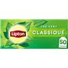 Lipton, Tè verde, tè verde asiatico, freddo o caldo, sapore classico, relax, ingredienti naturali al 100%, 50 bustine