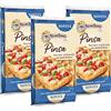 CAIYA 3X Mulino Bianco, Novità Pinsa in Vassoio Stesa a Mano con Lievito Madre 230g [3 Confezioni]