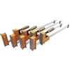 Bora 4 morsetti paralleli per la lavorazione del legno, confezione da 4 pezzi 2 x 45,7 cm più 2 x 61 cm morsetto parallelo set morsetto bar morsetto 499 kg forza di serraggio Bar Clamp Set 571450I