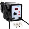SHEHUALI Stazione di Saldatura, Kit stazione di rilavorazione digitale ad aria calda 858D, pistola termica SMD con 3 ugelli