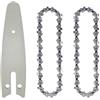 ZHLWei Confezione da 12 catene da 4/6, accessori for mini motoseghe Home 4/6 (guida/catena) Catene di ricambio for seghe da potatura a batteria, utensili da taglio