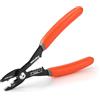 Valuemax Pinza spelafili 4 in 1, pinza spelafili, tagliacavi, pinza crimpatrice per cavi, pinza multifunzione per elettricista, pinza per serraggio, spelatura, taglio, crimpatura, 10-20 AWG