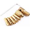 Garosa Mini Set Di Punte Per Mandrino In Rame, Pinza Micro Torsione Adattatore 0,5 Mm A 3 Mm, Trapano A Mano, Con Asse, Chiave A Brugola, Adatto Per La Foratura Di Circuiti PCB