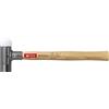 PB Swiss Tools Martello in plastica PB 304 con manico in legno hickory, senza contraccolpo, 100% Swiss Made, garanzia a vita, taglia 1