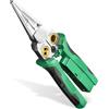 Krilves Pinze spelafili 8 in 1 con tester di tensione, pinza spelafili multifunzione, pinza spelafili elettrico, strumento di riparazione elettricista (verde)