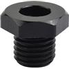 SPORTARC Adattatore per mandrino per tornio legno, colore nero, diametro interno 18 2 5 mm, diametro esterno 33 3 5 mm, lunghezza 32 mm, materiale metallico, adatto per mandrino per tornio in legno (da 25 mm a