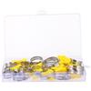 Zerodeko Fascetta Stringitubo Regolabile Inox Maniglia 20 Pezzi | Tipo a Chiave, Serraggio Manuale, per Tubi Flessibili, Uso Marino e Interno, Confezione da 20