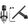 Todikaper JT0 - Set di mandrini per trapano motore da 0,3-4 mm, gamma di serraggio con chiave a T, connettore per albero motore elettrico da 4-8 mm (5 mm)