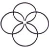LIWaaGe Adatto for motosega 029 Early 032 032AV 45 mm x 1,5 mm 4 pezzi anello pistone