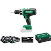Hikoki DV18DFWQZ Trapano combinato a batteria al litio, 2 caricabatterie, 18 V, 50 Nm