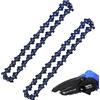 YouseaHome 2 pezzi 4 pollici 1/4 pollici guida sega catena motosega catena per mini motosega a batteria da 4 pollici portatile portatile mini motosega 21 V