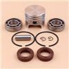 DORFEY Kit di fasce elastiche for pistone da 37 mm con kit di guarnizioni for cuscinetti a manovella adatti for motoseghe S-t-i-H=L 017 MS170 MS 170 - Perno da 8 mm