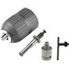 CHANCS 3/8-24UNF - Mandrini autoserranti 0,8-10 mm con martello elettrico SDS, adattatore per trapano a percussione con codolo tondo
