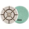 HOMESOM Tampone per lucidatura per pavimenti da 4 pollici 3 pezzi secco bagnato uso pavimento pietra disco abrasivo marmo granito pavimento rinnovare rettifica tamponi grana 1500