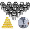 Generic Set di 15 pinze di precisione Er11, pinze di serraggio per incisione e fresatura CNC, include misure da 1 a 7 mm, 1/8, 1/4
