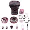 LIWaaGe Adatto for motoseghe HUS 445 450 Kit cilindro pistone da 44 mm Tamburo frizione a 7 denti 325 Pompa olio