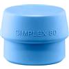 Halder Simplex 3201.080 - Inserto in TPE-soft, colore: Blu | D = 80 mm
