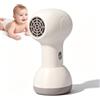 Gsycle Asciugacapelli per bambini a corda, 2 velocità a basso rumore ricaricabile per il corpo pieno ricarica ricarica per capelli da viaggio per pannolino e corpo pieno (Bianco latte e marrone)