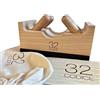 Codice 32® Teraparte - Massaggiatore Cervicale Professionale - Stimolazione Nervo Vago per Rilassamento Profondo - Legno Naturale Anti-Stress - Kit Completo con Accessori