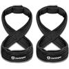 Harbinger Figure 8 Lifting Straps Figura 8 Cinghie di sollevamento- Riduce l'affaticamento della presa, progettato per un'installazione rapida e facile, ideale per stacchi e trazioni.L/XL,Nero