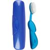 Radius Spazzolino da denti grande con testina sostituibile, senza BPA, ADA accettato, mano destra, viola con custodia viola
