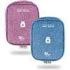 Bymivofun 2 pezzi Borsa da Farmacia da Viaggio, Mini Borsa di Pronto Soccorso, Borsa Portatile per Medicinali, Borse Organizzatrici di Pillole Kit per il Trauma, per Ufficio, Viaggi, Campeggio