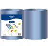 Generico Paperdi Bobina profssionale cellulosa BLU 3 veli 800 strappi - 2 rotoli asciugatutto industriale 3 veli di colore blu cucine industrie alimenti pulizia