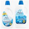 Generico Puro Amore Combo Detersivo Lavatrice Igienizzante Blu 45 Lavaggi + Ammorbidente Concentrato Crema Blu 60 Lavaggi - Profumo Fresco e Duraturo