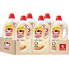 Omino Bianco - Detersivo Lavatrice Liquido, 312 Lavaggi, Rispetta Colori e Tessuti, Fresco Profumo con Essenza Cuore di Marsiglia, 2600 ml x 6 Confezioni